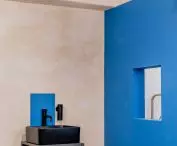 The blue color is, among other things, a reference to Krishna