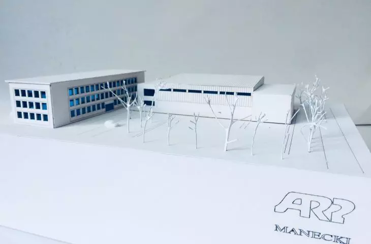 Basen w Krakowie, makieta