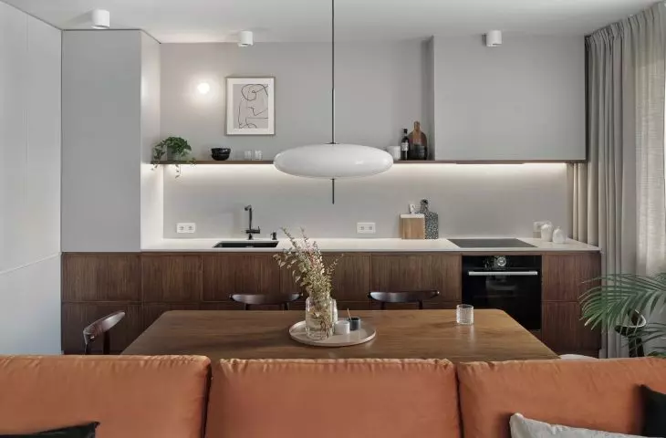 Architekci zrezygnowali z górnych szafek kuchennych