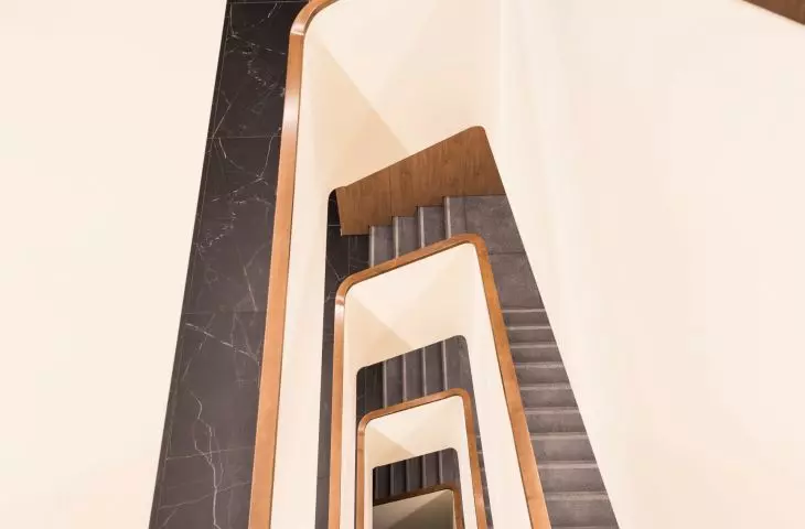 The staircase in the Bath Park Residence