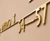 detail of apartment number markings