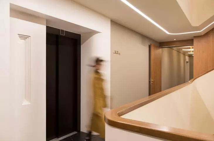 corridor on the second floor