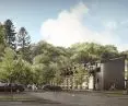 The property is surrounded by a lot of greenery 