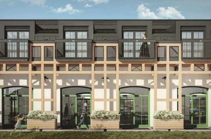 Architekci dobudowali drewniane galerie 