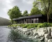 Organic Shelter z widokiem na jezioro