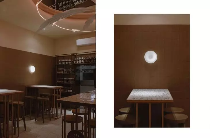 Interior view of RAJ pizza people wine