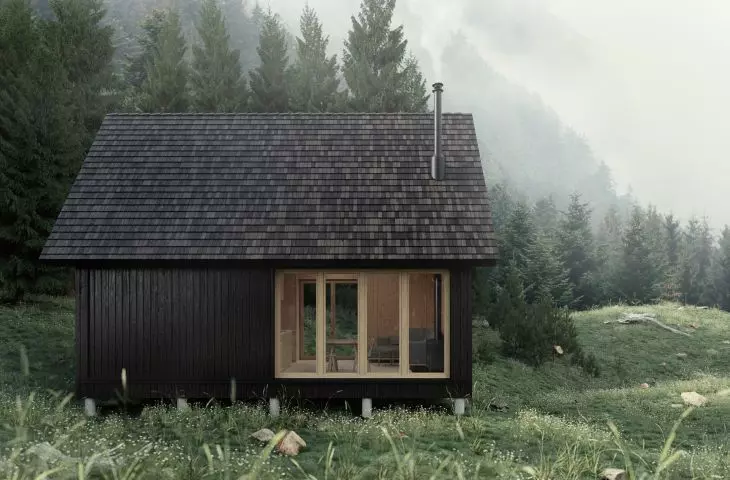 Dom Siedlisko przypomina góralską stodołę