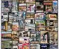 Aluminum and glass showcases 