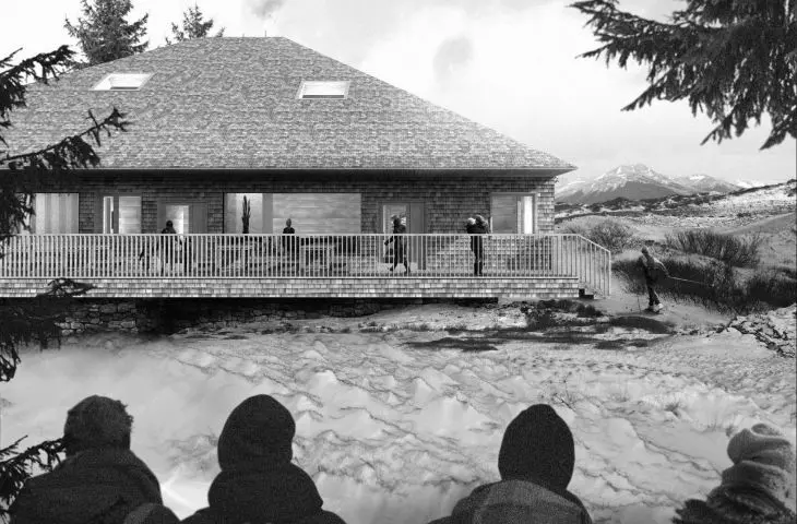 konkurs na Schronisko Górskie na Lubaniu, projekt: FALA architektura + Zofia Zuchowicz