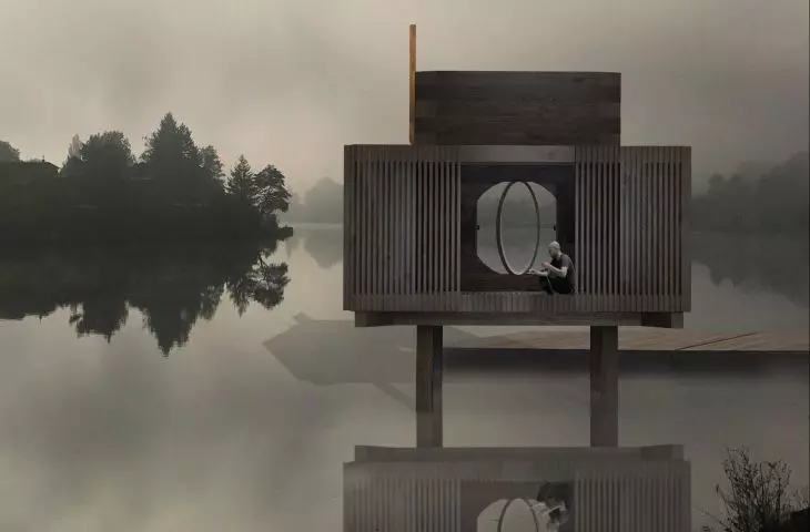 Meditation Cabin Competition, projekt: FALA architektura