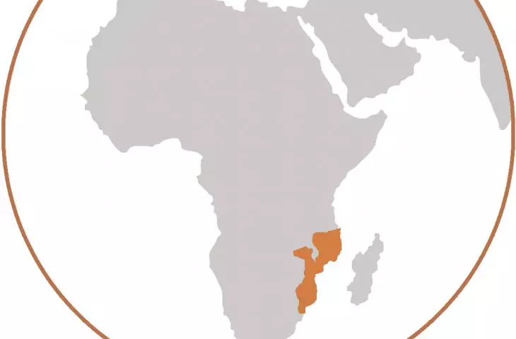 Mozambik na mapie