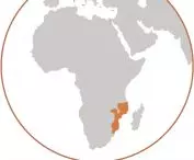 Mozambik na mapie