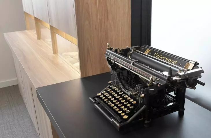 One of the antique typewriters