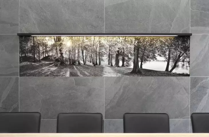 Fotografie pejzażowe we wnętrzu biurowym Havel Prado i AMJ studio