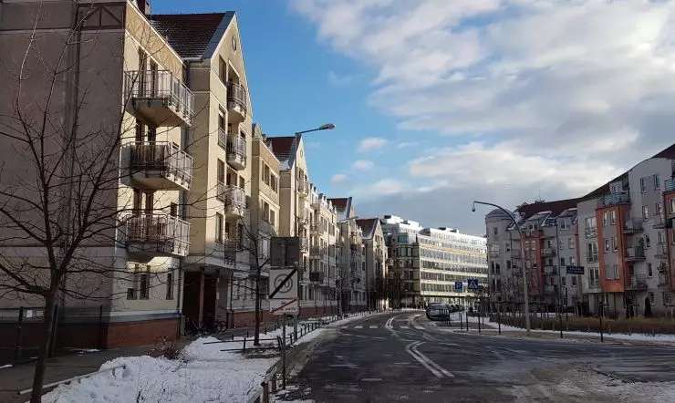 The development of Szyperska Street Zabudowa of Szyperska Street