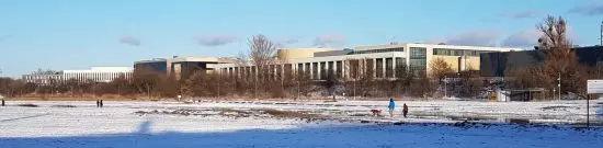 Nadrzeczna panorama of the Poznan University of Technology campus.