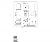 Mushroom house, first floor plan