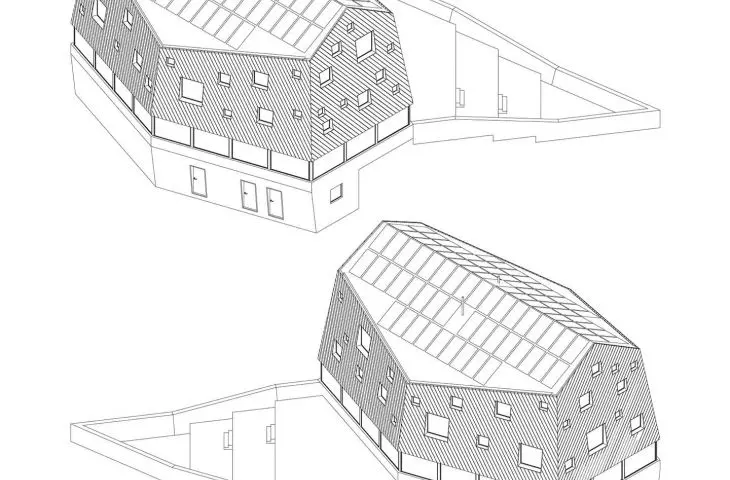axonometries of the building