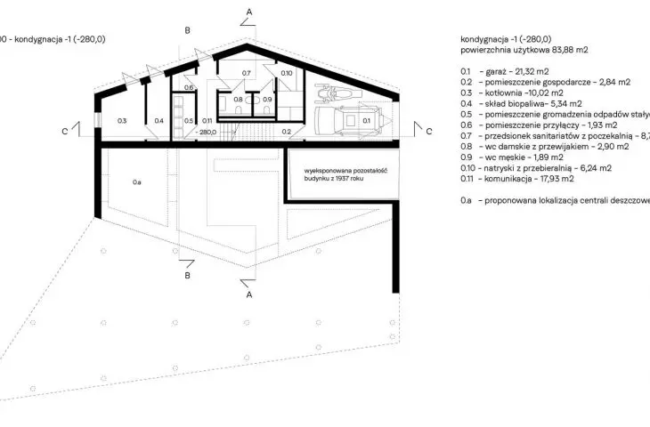 plan of level -1