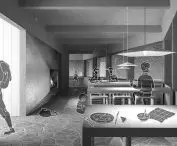 interior of the hostel