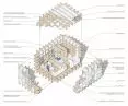 Modular Housing Unit, axonometry