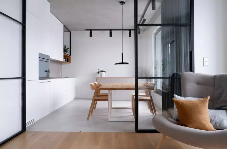view of the kitchen