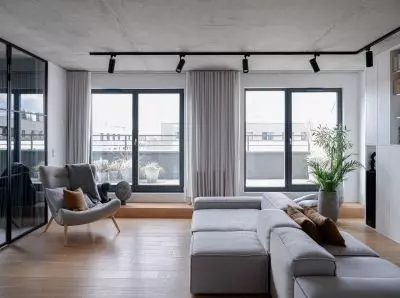 dwustronna modular sofa gives the possibility of variable living room arrangement