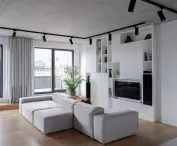 double-sided sofa in the living room