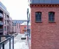 The apartment is located in the historic part of Gdansk, in Wrzeszcz district