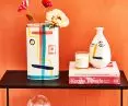 Decorative ceramics and strong colors
