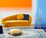 Intense, contrasting colors will enliven the interior