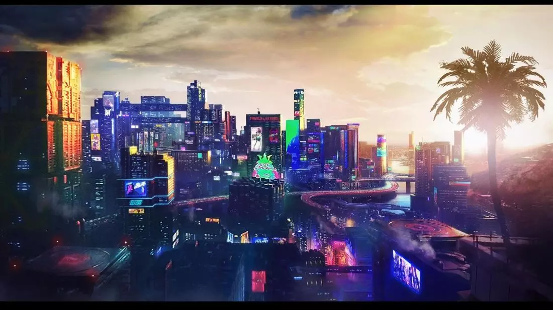 Widok na Night City