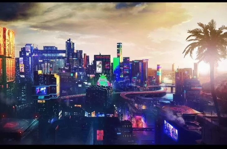 Widok na Night City