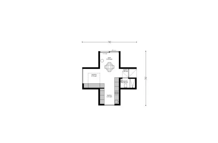 house projection