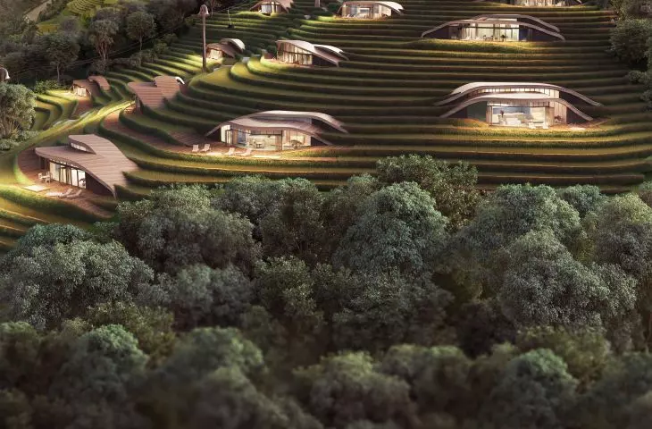 Projekt Rice Hill Resort na wzgórzu
