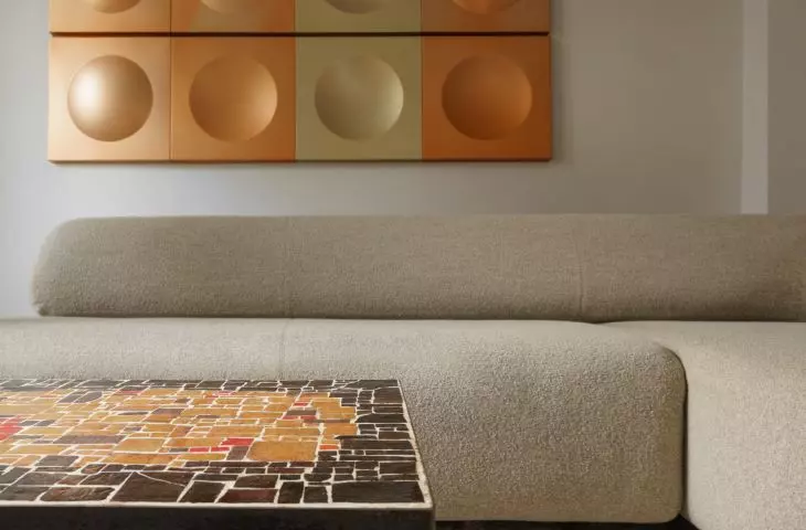 various textures in the living room