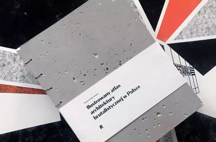 Okładka została wykonana z betonu architektonicznego