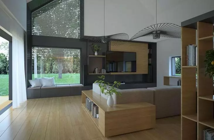 A view of the interior of a house in Aleksandrów Lodzki