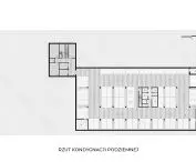Second place, underground floor plan, proj.: Studio4Space, Atelier Entropic