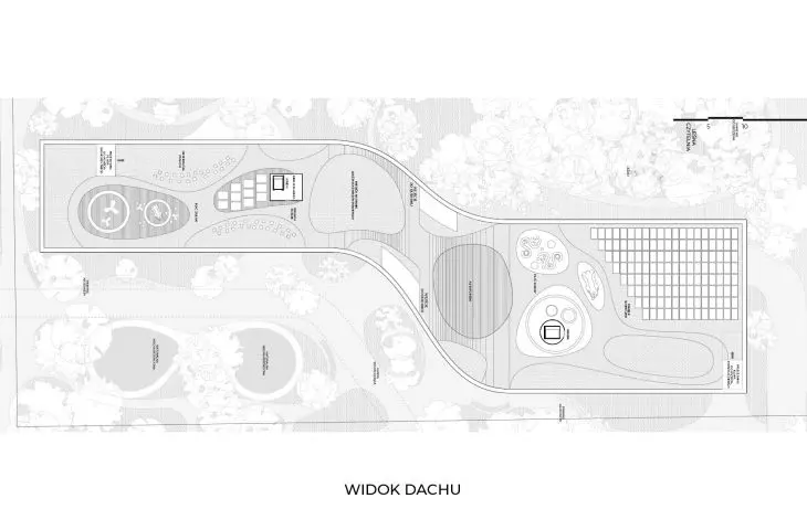 Second place, roof view, proj.: Studio4Space, Atelier Entropic