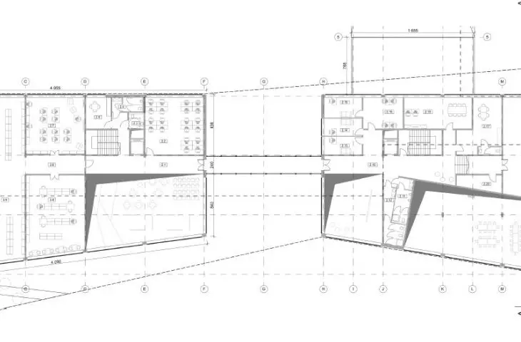 Third place, projection of level +1, proj.: MIJO architecture