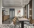 Wnętrze restauracji to połączenie różnych stylów