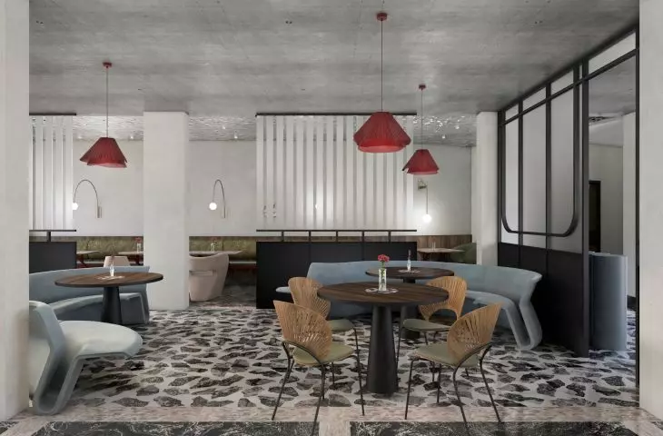 Restaurant Connections, also designed furniture