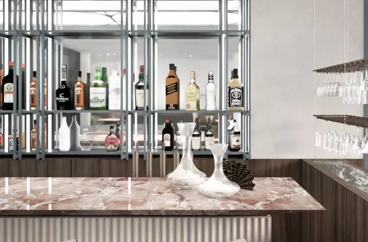 The bar illuminates a bright panel 