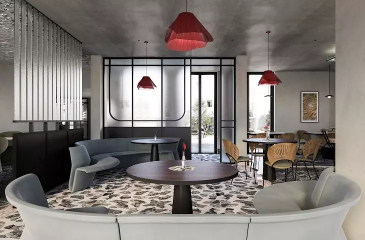 Eclectic space is also comfortable seating