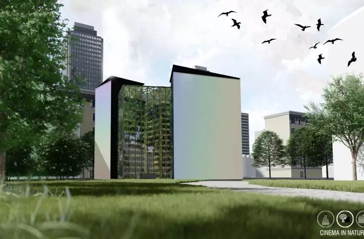 Kino ECO CUBE w parku