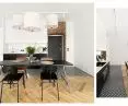 Apartment in Warsaw's Praga district, kitchen and dining room
