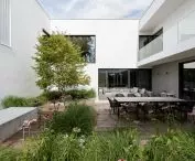 The house is centered around an atrium
