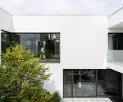 The second floor is the living and bedroom area