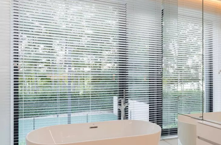 Lake house, one of the bathrooms